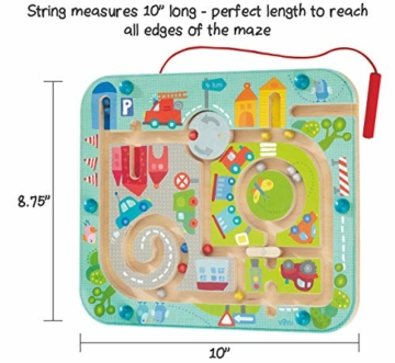 Haba 301056 - Magnetspiel Stadtlabyrinth, pädagogisches Holzspielzeug für Kinder ab 2 Jahren, schult die Logik und Feinmotorik - 4